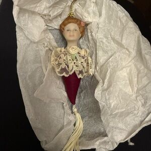 Vintage Hallmark Christmas Ornament 1985 Victorian Woman